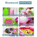 Miniatyrbild 4 av 5: 5D Diamantbroderi Kit efter siffror Vattenfall Form Full 5D Dia