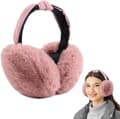 Justerbara vinteröronmuffar - Rosa, varma hopfällbara utomhusöronmuffar