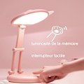 Miniatyrbillede 5 af 5: LED-lampe, børnebordlampe, katteøre lyserød pige sengebordslampe, bord