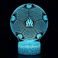 Miniatyrbillede 1 af 4: Tilbud Bedste fodboldform 3d optisk illusion smart 7 farve led nig