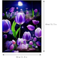 Pikkukuva 2 / 5: 30x40cm, TULIP 5d timanttimaalattu strassi-kirjontakanvas