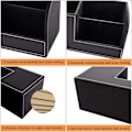 Miniatyrbillede 5 af 5: Skrivebordsopbevaringsboks, multifunktionel penneholder, stilfuld sort P