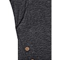 Miniatyrbilde 5 av 5: Kvinners knappeside Maternity Robe Amming topp XXL Svart
