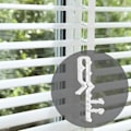 Miniatyrbillede 3 af 5: 12 sæt 2,0 tommer persienne trim gardin skærm bøjle trim acce