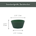 Miniatyrbillede 3 af 5: Silikone Muffinforme - 4 Farver - Non-Stick - BPA-fri - Opvaskemaskine