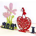 Pikkukuva 3 / 5: 3D-syntymäpäiväkortti, kiitoskortti, äitienpäiväkortti, I Love Mom