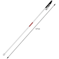 Miniatyrbillede 2 af 5: Hvid stok, blindestok, 127 cm 4-delt foldbar aluminiumlegering A
