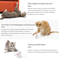Miniatyrbild 4 av 5: Katt leksak, leksaksboll med LED-ljus, 360 graders automatisk rotation