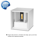 Miniatyrbilde 3 av 5: Moderne 12W LED-vegglampe/utendørs vegglampe, vanntett justerbar