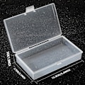 Miniatyrbilde 2 av 5: (6 stk.) Mini Klar Plast Perle Oppbevaringsbokser for Innsamling av Små Gjenstander, Perler, Smykker, Visittkort, Håndverk (5.2