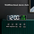 Miniatyrbild 2 av 5: LED Digital Väckarklocka Snooze Temperatur Datum Visning USB