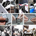 Miniatyrbillede 2 af 5: 29 i 1 Multi-Tool Armbånd Shiny Silver Armbånd Rustfrit Stål