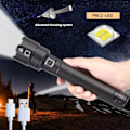 Miniatyrbillede 5 af 5: P90.2 teleskopisk zoom lommelygte stærk lysstrimmel LED powe