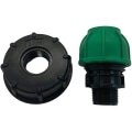 Miniatyrbilde 2 av 4: IBC-adapter for Heilwiy rett rør S60x6 IBC-tankadapter, irr