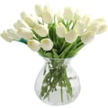Miniatyrbilde 1 av 5: 20 stk ekte touch latex kunstige tulipaner blomster falske tulipaner flo