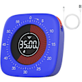 Miniatyrbilde 1 av 5: Oppladbar visuell timer (blå), digital timer med 4 alarmmodi