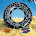 Miniatyrbilde 5 av 5: PVC oppblåsbar Creative Tire svømmebøye oppblåsbar voksen ti