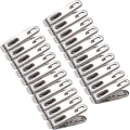 Pikkukuva 1 / 5: 20 kappaleen pyykkipoikasetti, 4,5 cm pienet metalliset pyykkipojat ruostumattomat