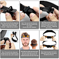 Miniatyrbilde 4 av 5: (Noir) Halsbarberingsmal og justerbar hårklippingsguide, automatisk hårklippingsystem for å gjøre deg selv