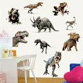 Pikkukuva 5 / 5: Dinosaurus-seinätarrat, irrotettavat ja liimattavat
