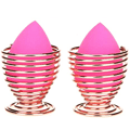 Beauty Sponge Blender Hållare, (3 Pack Rose Gold) Makeup Sponge D