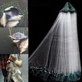 Miniatyrbillede 1 af 3: Fiskefælde Foldbart Fiskenet, 1m x 30m Fiskenet med Flyder Småmasket Monofilament Fiskefælde (1 Maske Finger)