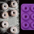 Miniatyrbillede 5 af 5: 3 stk. 6 hulrums silikone donutforme, non-stick, fødevaregodkendt silikone