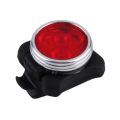 Miniatyrbilde 1 av 5: USB-oppladbart LED-sykkellys med 4 faste/blinkende moduser (rødt l