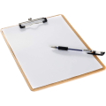 Miniatyrbillede 4 af 5: 2 A4 træplader med clips, ekstra tykke 4mm, clipboard til wr