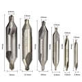 Miniatyrbilde 1 av 4: 6-pakning dobbelthodede senterbor (1,0 mm, 1,5 mm, 2 mm, 2,5 mm, 3 mm, 5 mm)