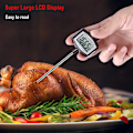 Miniatyrbillede 4 af 5: Stort LCD-stegetermometer - 5,3 tommer superlangt probe - Digit