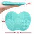 Miniatyrbilde 2 av 7: 2PCS Silikongel Sminkebørste Rengjøringsmatte, Bærbar Foundation