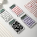 Miniatyrbillede 4 af 4: 2 stk. 8-cifret Display Stille Bredskærm Lommeregner Elektronisk Lommeregner til Studerende, Sort