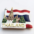 Pikkukuva 2 / 5: 2 kpl Thaimaa Bangkokin lipun tyylinen 3D jääkaappimagneetti - Souvenir-lahja