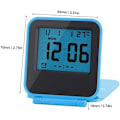 Miniatyrbilde 2 av 5: Mini sammenleggbar digital alarmklokke multifunksjonell LED-klokke P blue