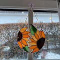 Miniatyrbild 2 av 5: Solros solfångare blommig hängande väggprydnad ihålig acr