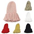 Miniatyrbillede 2 af 5: 1 stk. Sort Vinter Efterår Damehue Varmer Bonnet Casual Hat