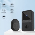 Miniatyrbilde 2 av 5: Svart - Trådløs videodørklokke, Wi-Fi smart videodørklokke, Nig