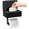 Miniatyrbillede 1 af 6: Toiletpapirholder, Mat Sort Servietboks, Opbevaringsboks, Stainle