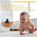 Miniatyrbillede 4 af 5: (Sort)Kuglelejer Design!!!Ny Opgraderet 2 Stk Ladeport Gulv