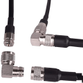 Miniatyrbillede 2 af 3: 4-pak N-type retvinklet stik N-han til N-hun adapter C
