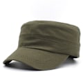 Miniatyrbilde 1 av 5: Ensfarget flat topp unisex caps (Army Green), justerbar mote