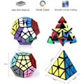 Pikkukuva 2 / 5: 2 kappaleen nopeuskuutiosarja, Megaminx Pyramid Speed ​​Cube Smooth Puz