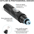 Miniatyrbillede 3 af 5: Øre- og næsehårstrimmer, 2 i 1 USB-genopladelig elektrisk shaver, Profe
