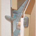 Miniatyrbillede 2 af 5: (Grå, 1 stk.) Børnesikker køleskabslås til enkeltdør, nem at installere, bruger 3M VHB klæbemiddel, intet værktøj nødvendigt