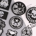 Miniatyrbillede 4 af 5: Broderi stryge-på patch, (Skull/Punk) 16PCS patch-klistermærke, Vint