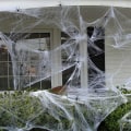 Pikkukuva 1 / 4: Teko hämähäkinverkko hämähäkinseitit Halloween-juhliin ulkokoristeet