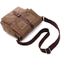 Miniatyrbild 4 av 5: Herr Canvas Axelväska (Kaqi) Messenger Bag Canvas Väska Axelväska 16 Tums Datorväska Messenger Bag