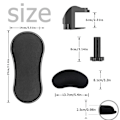 Miniatyrbilde 4 av 5: Ergonomisk armlene for skrivebord, tastatur håndleddsstøtte, musematte, minneskum håndleddsstøttepute for datamaskin, bærbar PC, arbeid, gaming