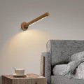 Miniatyrbillede 3 af 3: Væglampe 360 graders roterende træ øjenbeskyttelse LED trinløs